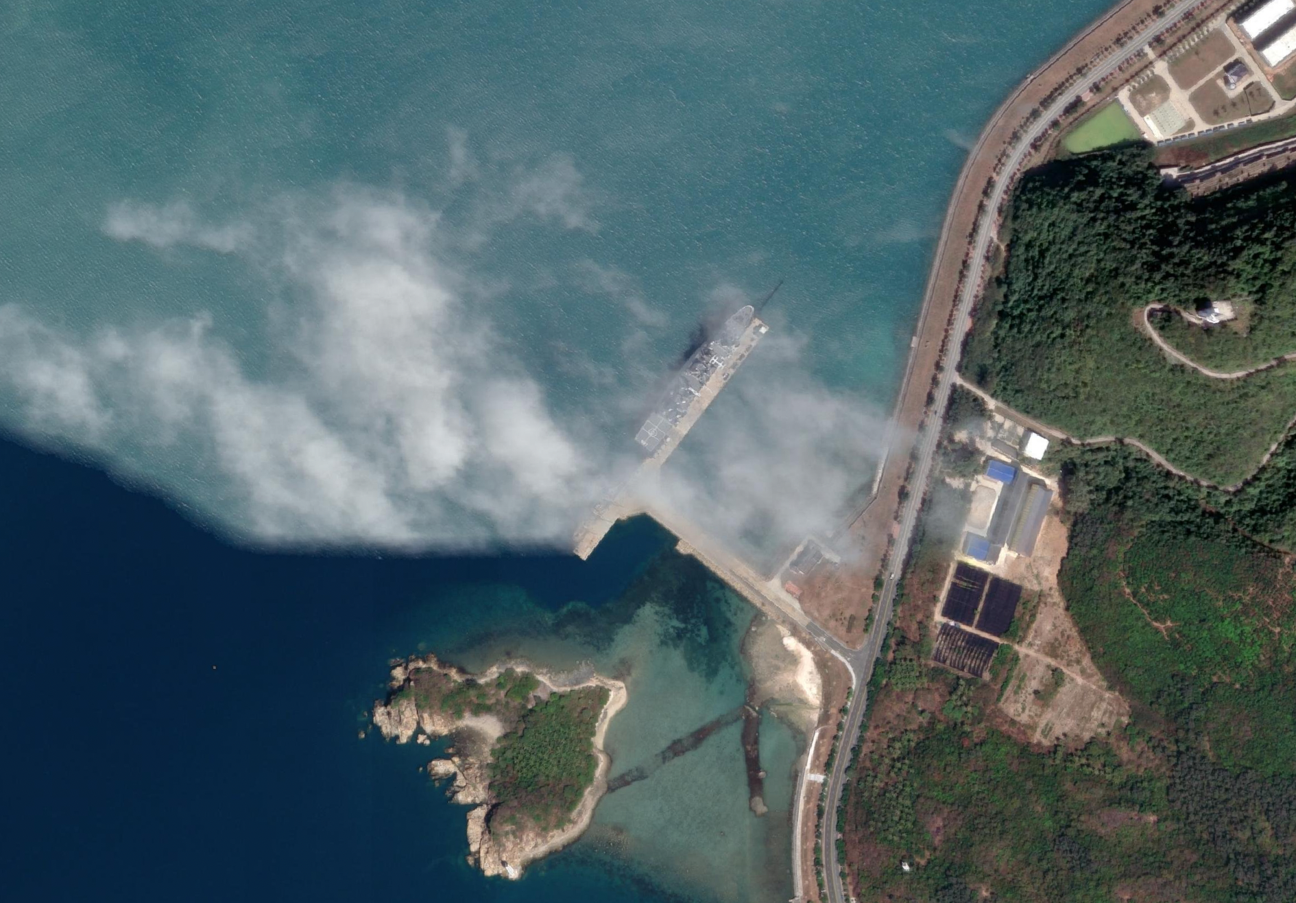 Optical satellite imagery with cloud obstruction